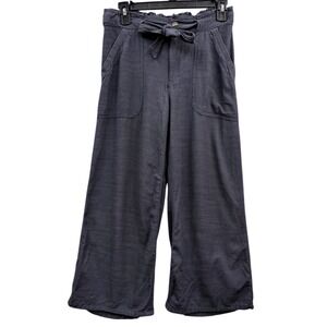 Democracy High Rise Wide Leg Cropped Pants Blue Summer Everyday Chic Travel 4